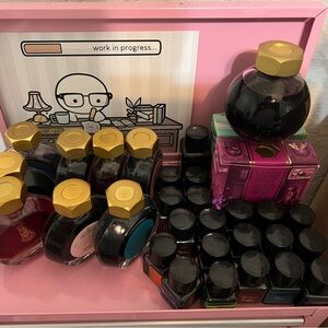 Assorted colors fountain pen ink